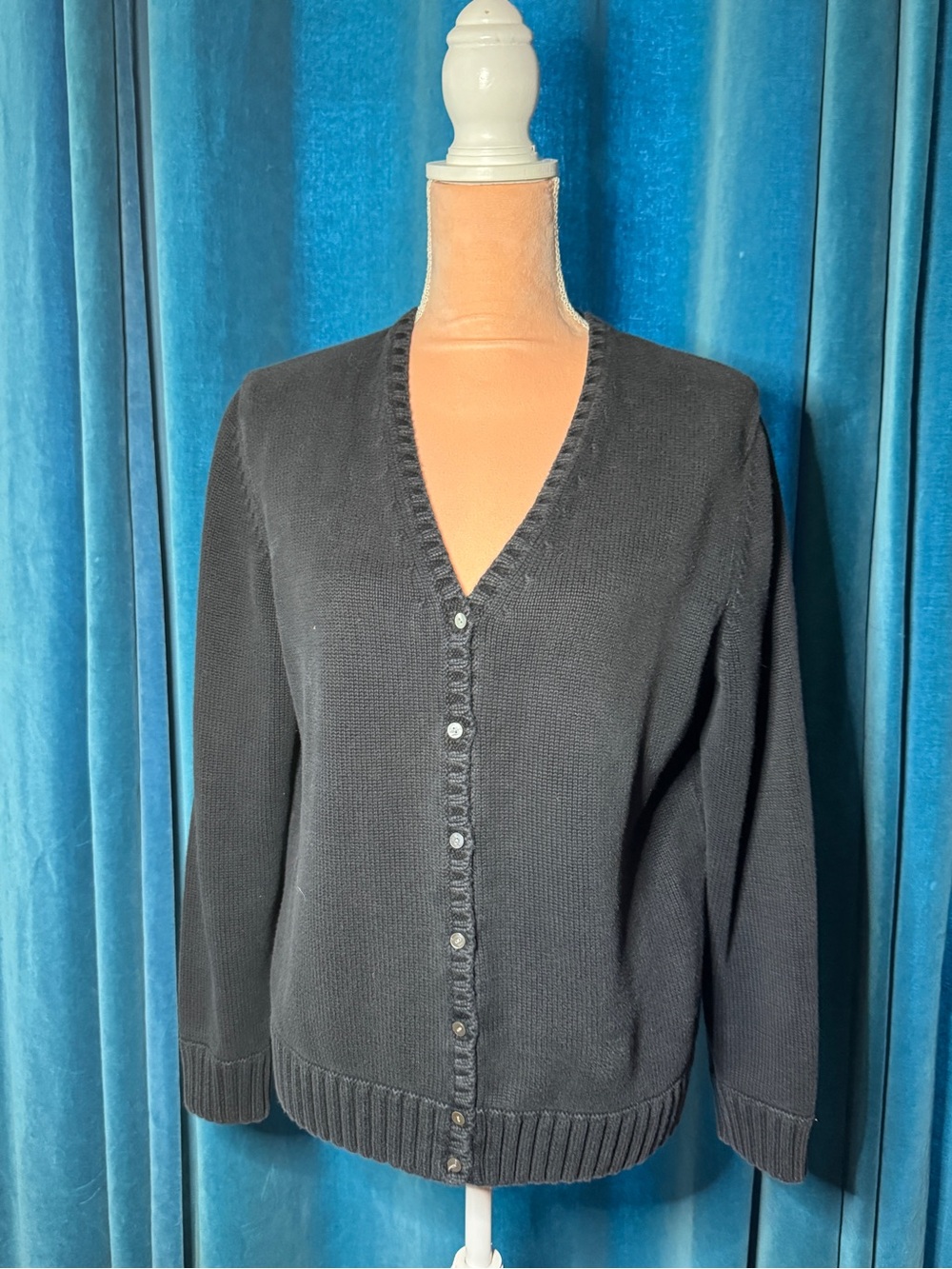 Lands’ End 100% Cotton Cardigan